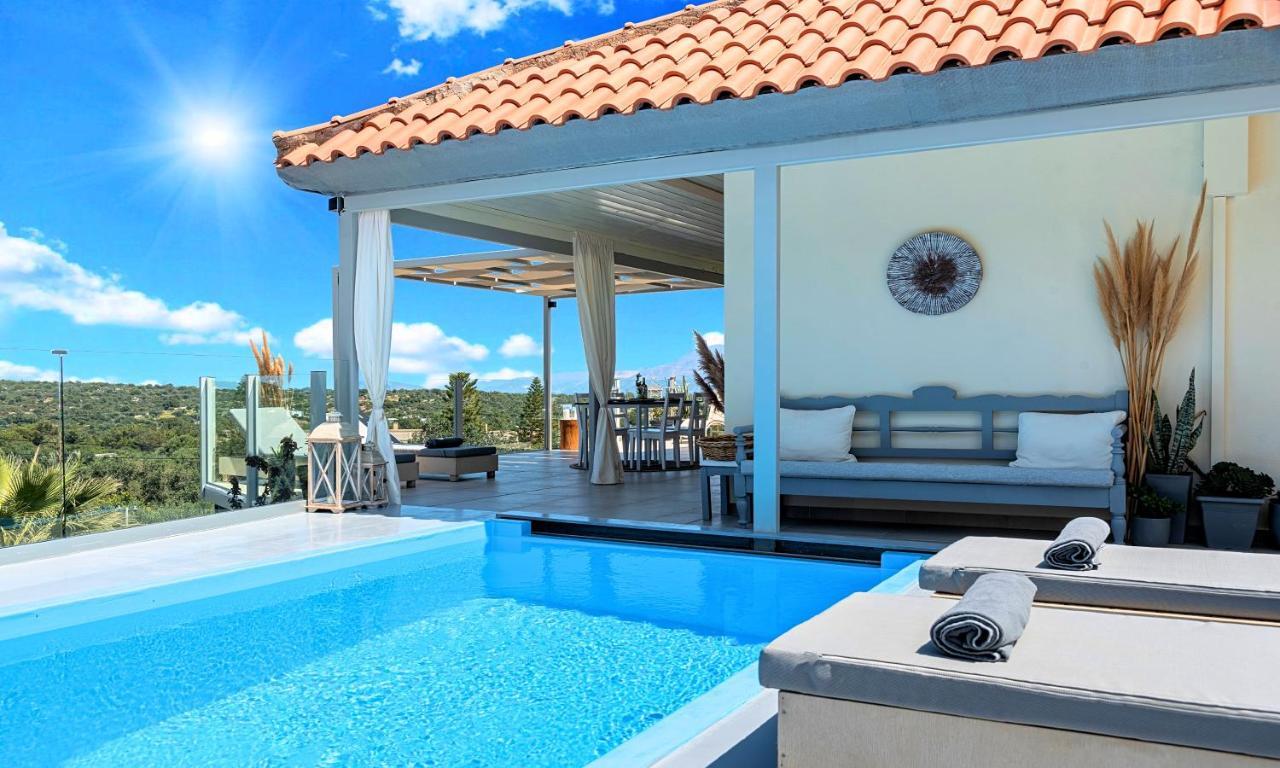Olive Green Villa Heated Pool Agios Nikolaos  Exterior photo
